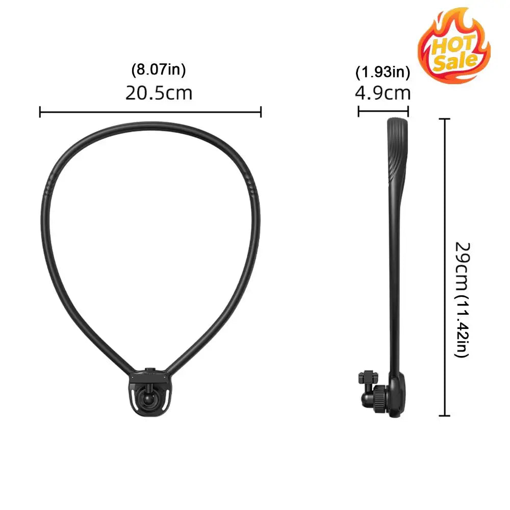 Silicone Magntic Neck Mount Multi Purpose Neck Mount Camera Holder 360°+90° Adjustable for First-Person Perspective Shooting Oasis Select