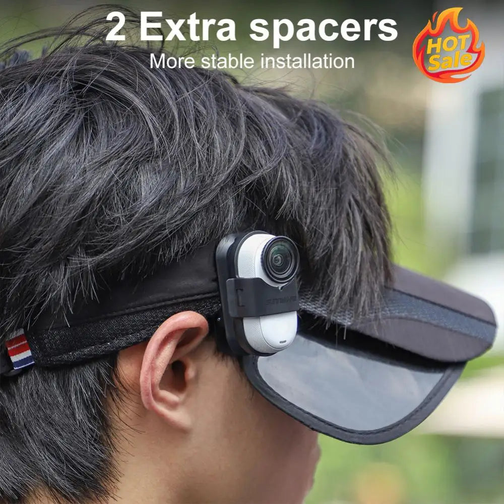 Camera Clip 360 Degree Fixed Mount Clamp Camera Cap Holder for Insta360 GO 3/GO 3S Sports Camera Accessories Oasis Select
