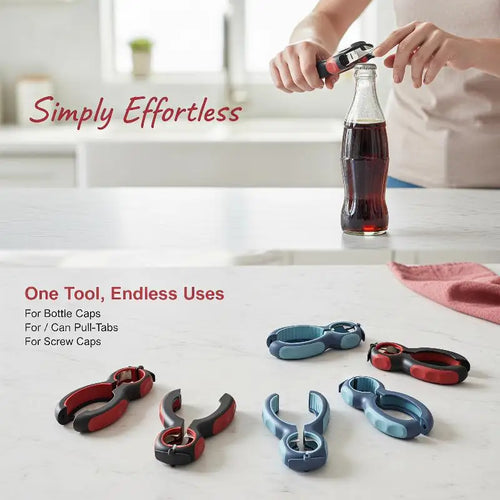 6 In 1 Bottle Opener Jar Lid Jar Opener Can Opener For Seniors With Arthritis Helping Hand Jar Opener For Weak Hands Easy Opener Oasis Select