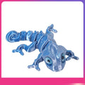 3D Printed Chameleon Figure – Movable Joints & Realistic Eyes Articulated Animal Figure Oasis Select Blue One Size