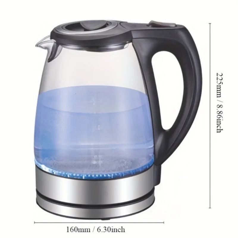 URGGU 1.7L Glass Electric Kettle 1200W – Auto Shut-Off