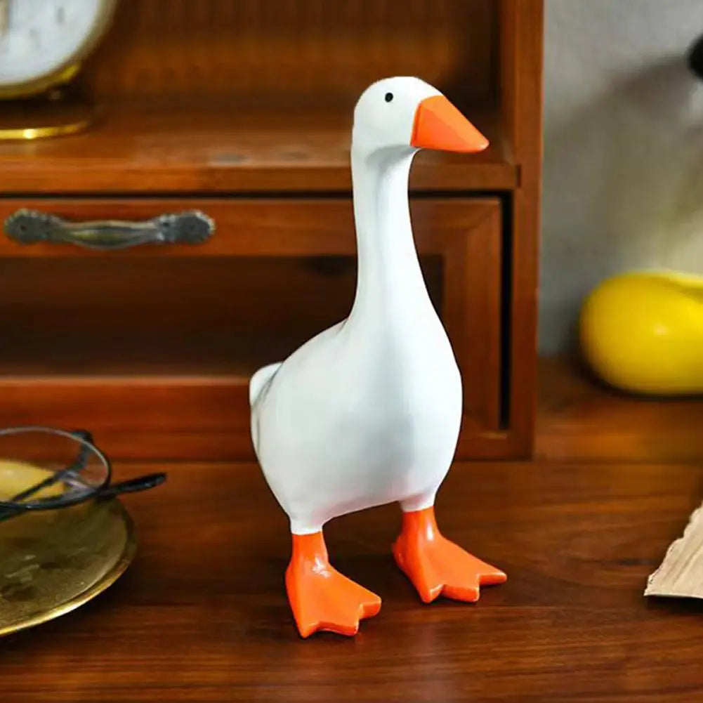 Resin Magnet Duck Sculpture – Desk Ornament & Key Holder