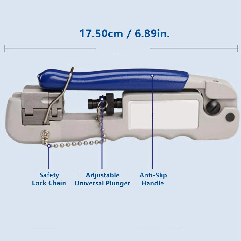 Multifunctional Coax Crimper Compression Tool for F BNC Connector RG58 RG59 RG62 Coaxial Cable Multifunctional Coax Crimper Oasis Select
