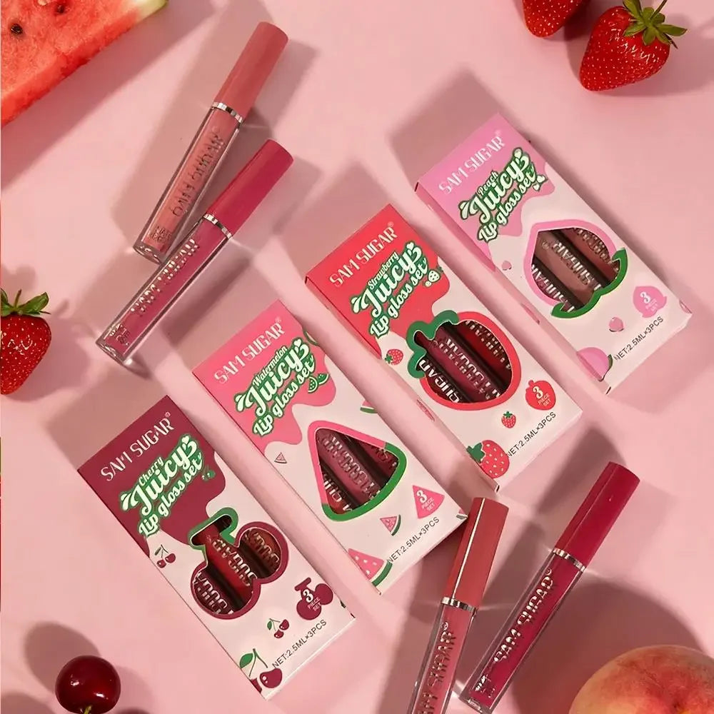SAM SUGAR Velvet Matte Lip Gloss Set – Long Lasting Lipstick Matte Lip Gloss Set Oasis Select