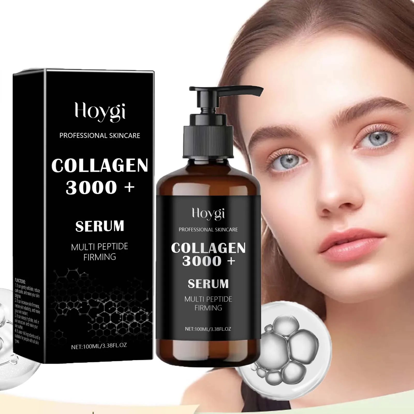 Hyaluronic Acid Serum Lifting Tighten Fade Fine Lines Moisturizing Smoothing Repair Brightening Facial Skin Softening Skin Care Oasis Select