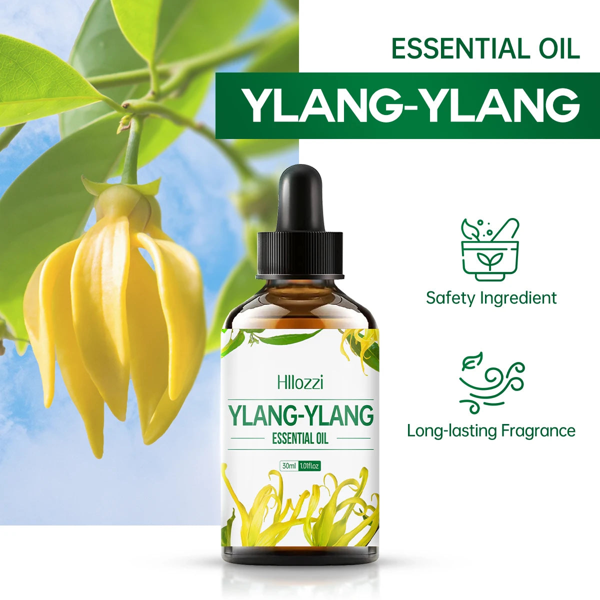 Ylang Ylang Essential Oil – Skin & Body Care | 30/60/100ml