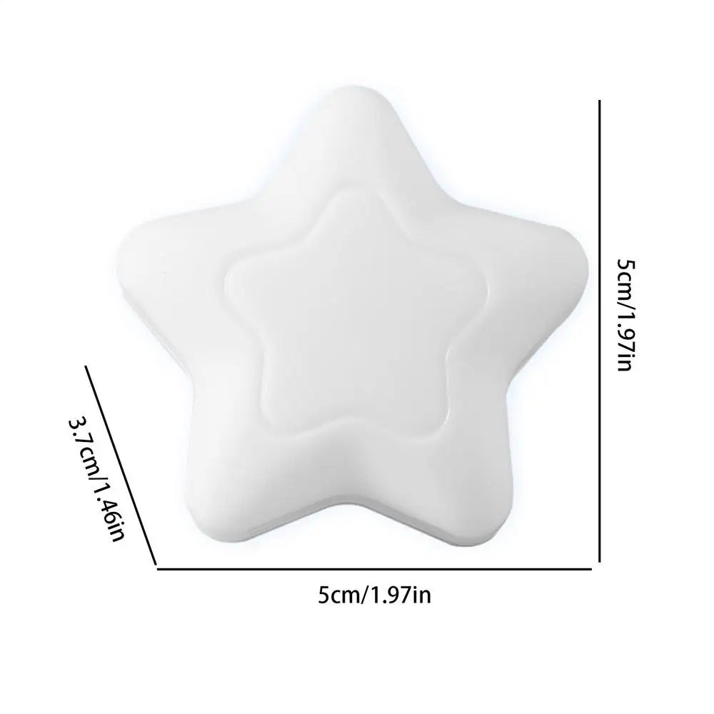 LED Stars Night Lights Star Shaped LED Bedside Night Light Home Decoration Baby Room Lighting USB Charging Cute Star Lamp Oasis Select white light