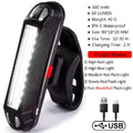 Bike Tail Light LED Front Rear Light Bicycle Waterproof Mountain Cycling Tail Lamp Protective Safty-warning Lamp Bikes Parts Oasis Select White