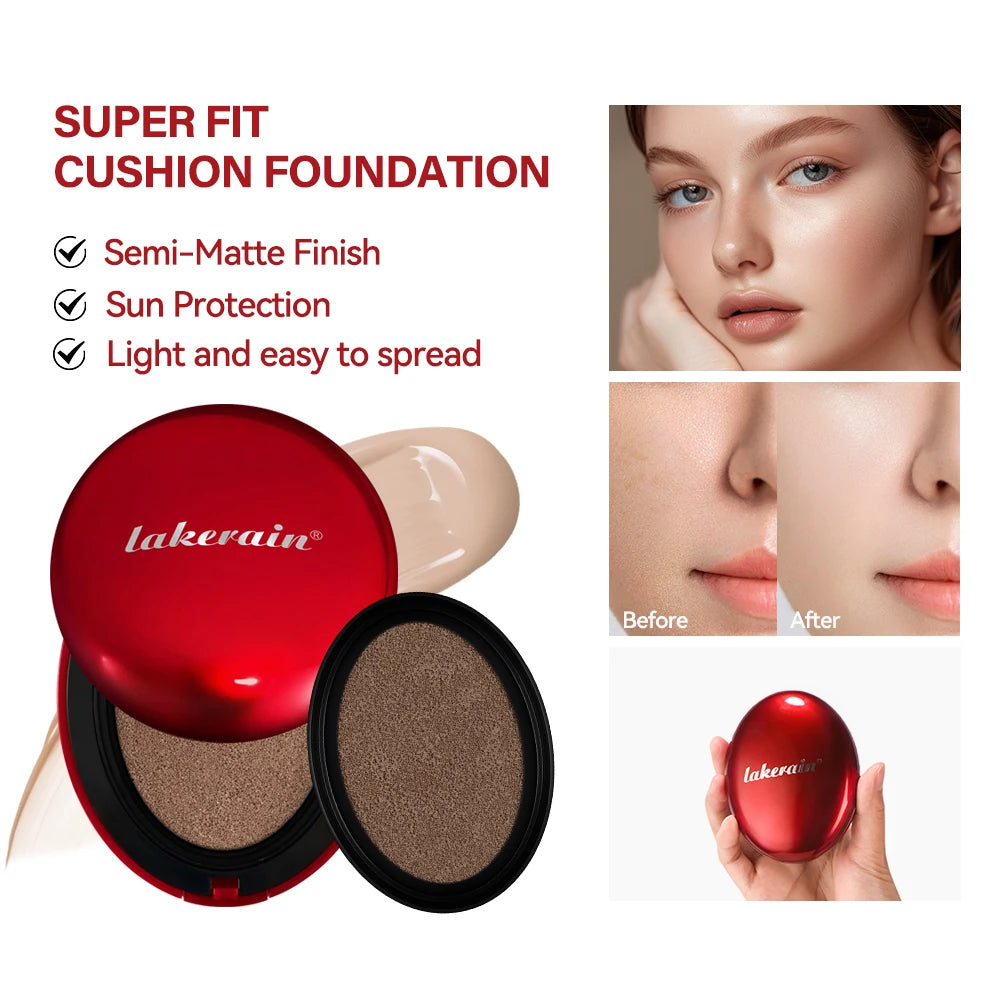 CC Cream Foundation Cushion With Cushion Refill Foundation Compact Concealer Full Coverage Water Proof Makeup Base Cosmetics Ton Oasis Select