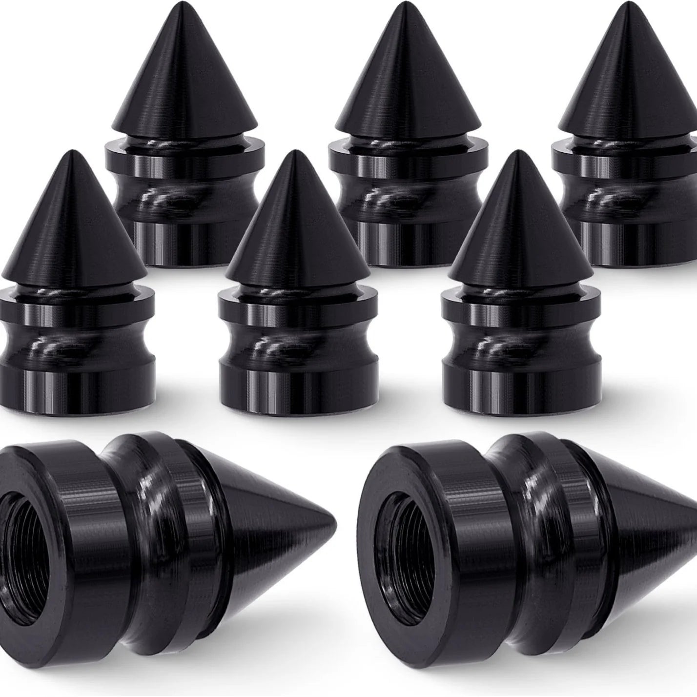 Automobile, motorcycle, conical tower shaped aluminum alloy valve cap, colored valve cap, pointed cap Oasis Select