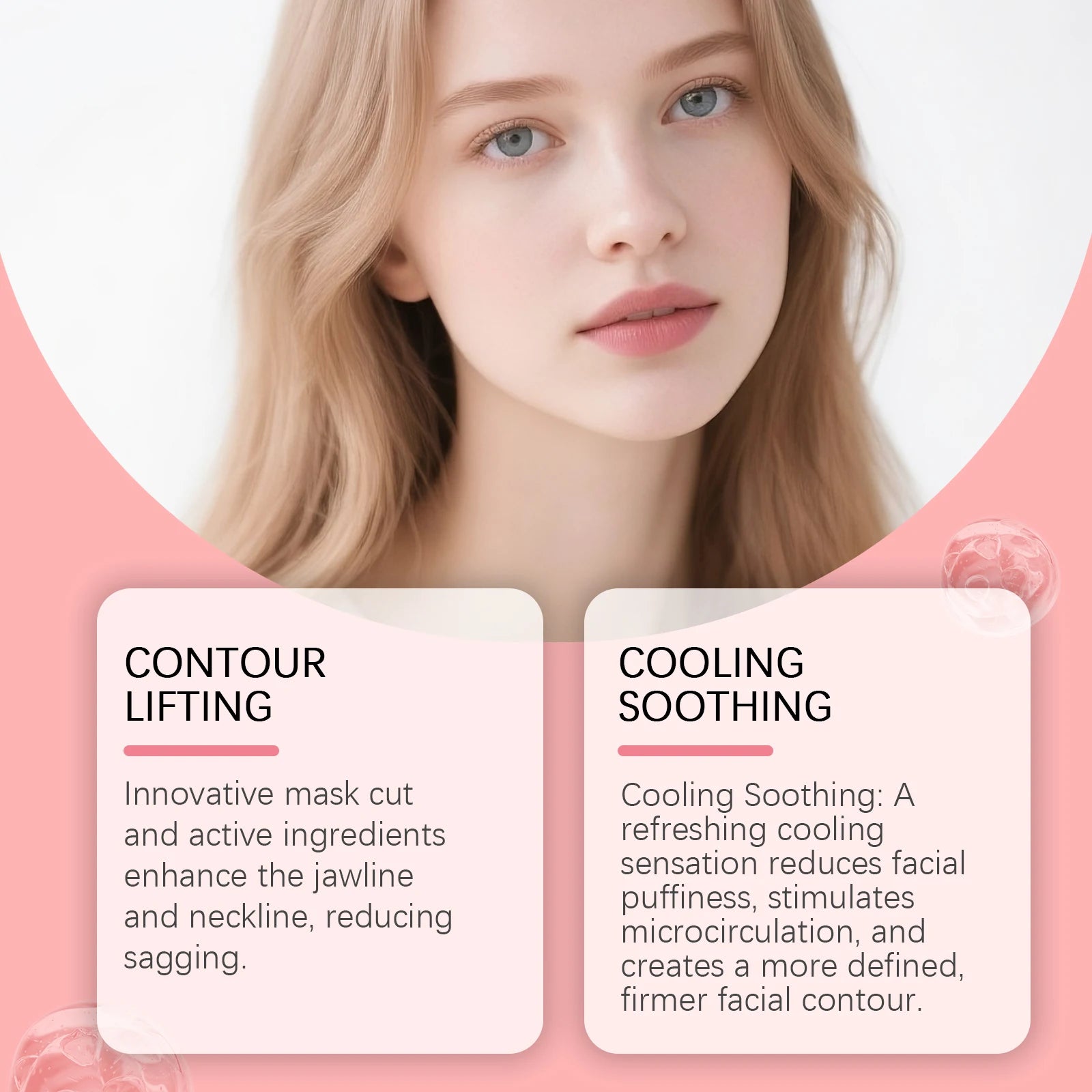 V-Shape Face Lifting & Firming Jawline Mask – 4 pcs | Hanchobit