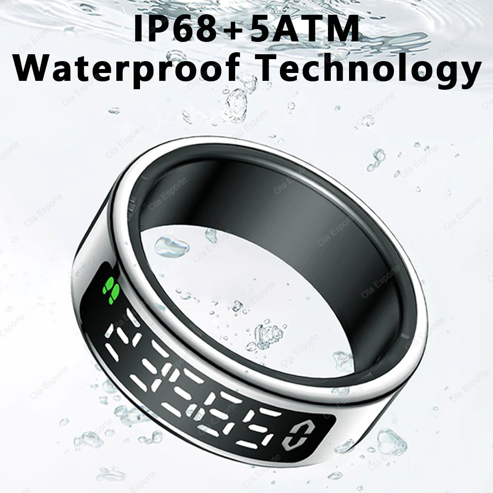 Smart Ring Display – Heart Rate, Sleep & Gesture Control 5ATM