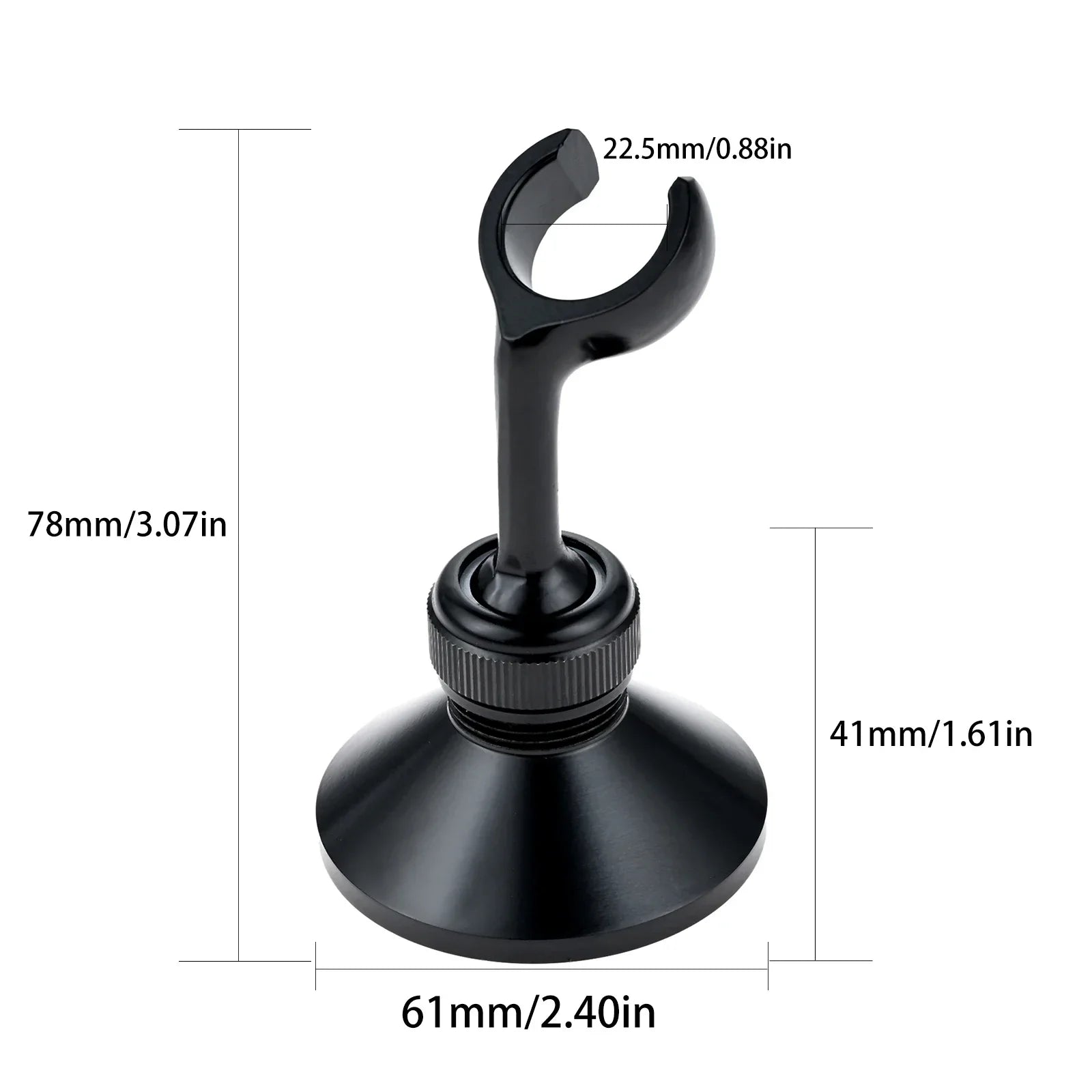 Brass Wall-Mounted Shower Head Holder | Adjustable Bracket