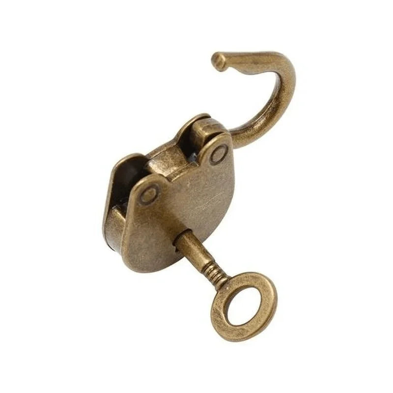 Unlock the Charm of the Past with This Mini Old Vintage Metal Lock and Key Padlock Oasis Select