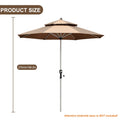 Outdoor Patio Umbrella 8 Ribs Outdoor Table Umbrella UV Protection Outdoor Table Umbrella Market Umbrella for Garden Deck Backya Oasis Select Style A United States