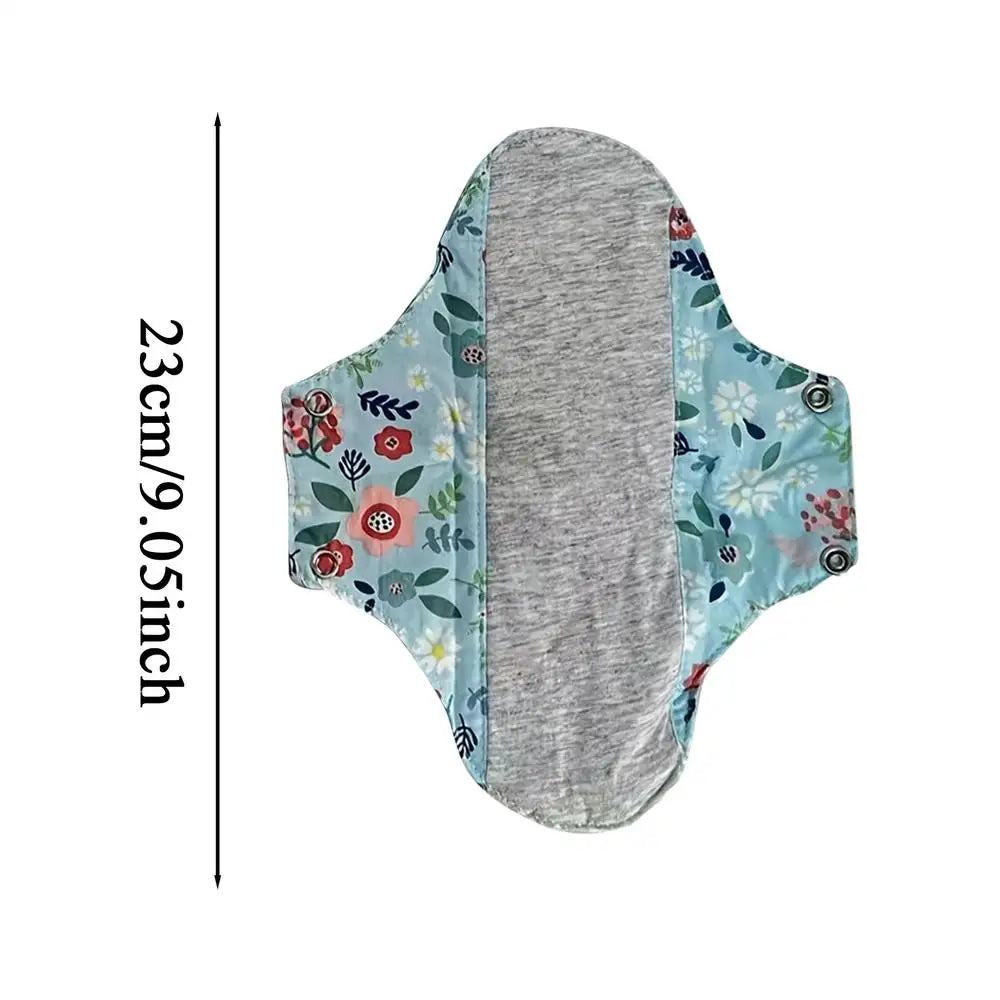Sanitary Pads 4pcs Reusable Leak Proof Sanitary Pads Menstrual Cloth Pads Washable Breathable Cloth Menstrual Gaskets Oasis Select 23CM Random color