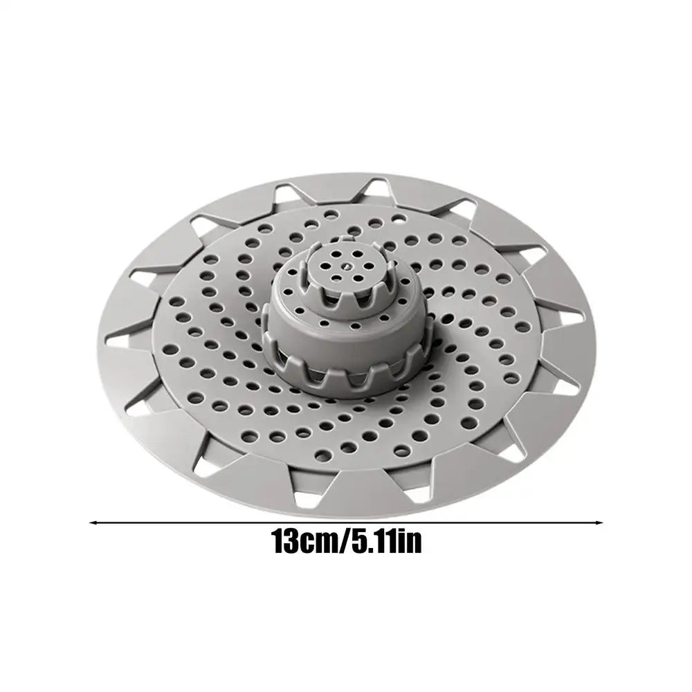 1PC Bathroom Hair Catcher Stopper Shower Floor Drain Cover Filter Deodorant Anti-clogging Kitchen Sink Plug Drain Strainer Oasis Select Gray