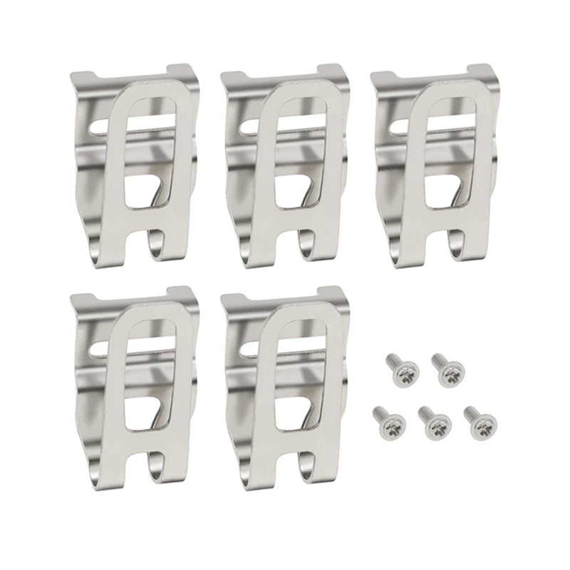 WISH 5Pcs Resistance Electric Drill Belt Clip Replacement Hooks Tool Holder Impact Drills Tool Belt Holder Clip Oasis Select As Shown D