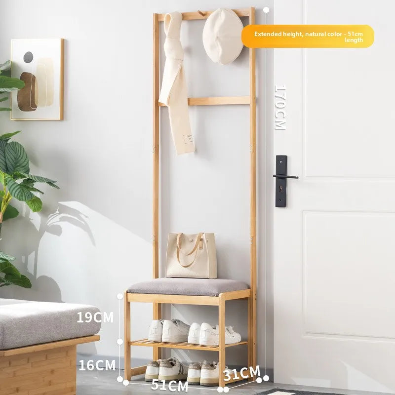 Shoe cabinet with hanger integrated floor-to-ceiling bedroom, simple coat rack at the entrance of the home entrance Oasis Select Highland Color 51