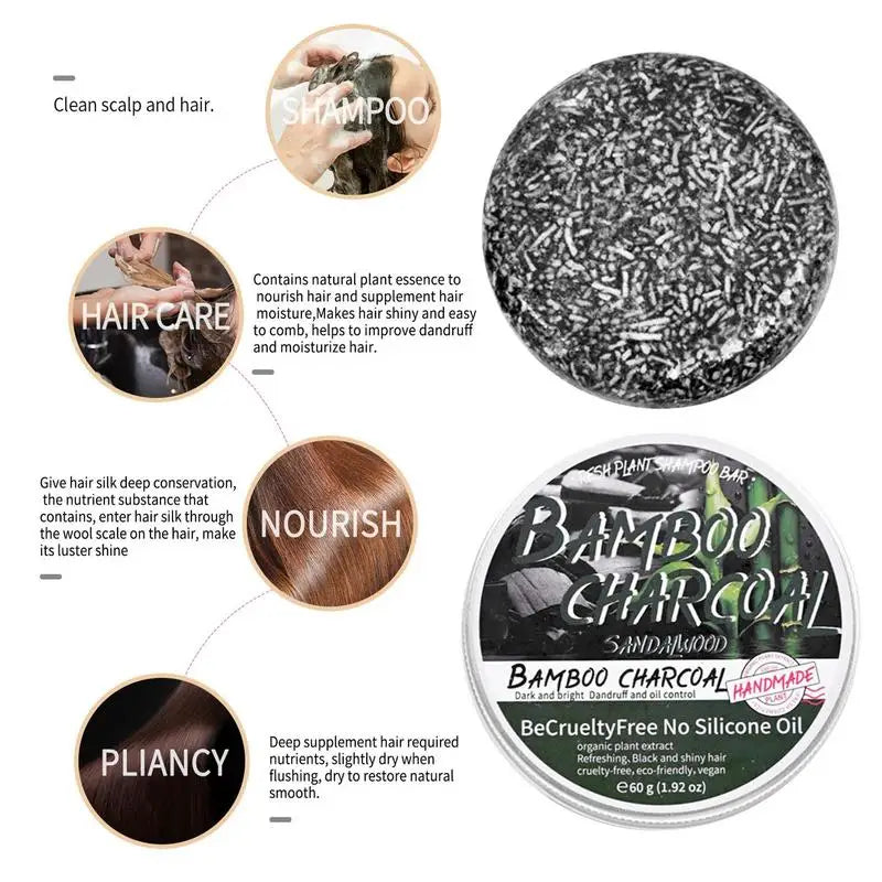 60g Hair Soap Hair Darkening Shampoo Bar Repair Gray White Hair Color Dye Hair Shampoo Natural Grey Gloss Black Soap Oasis Select