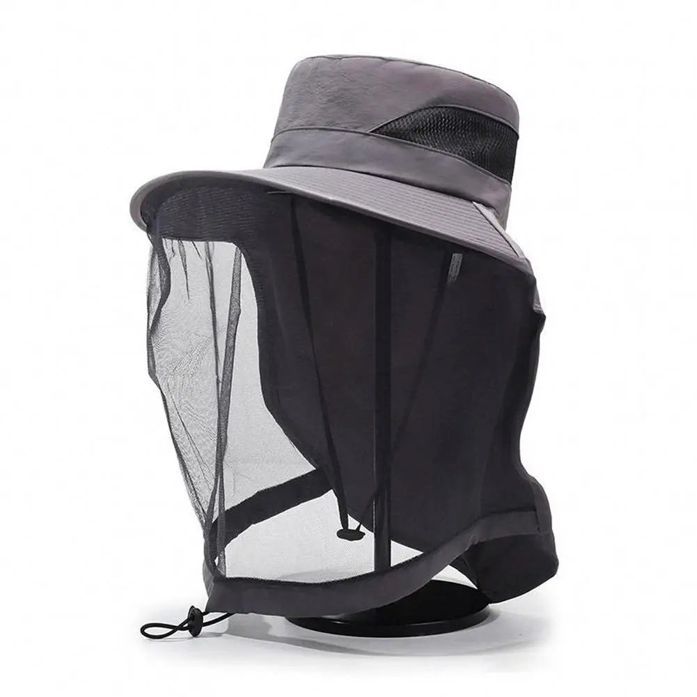 Mosquito Net Sun Hat – Full Mesh UV Protection Fishing Cap