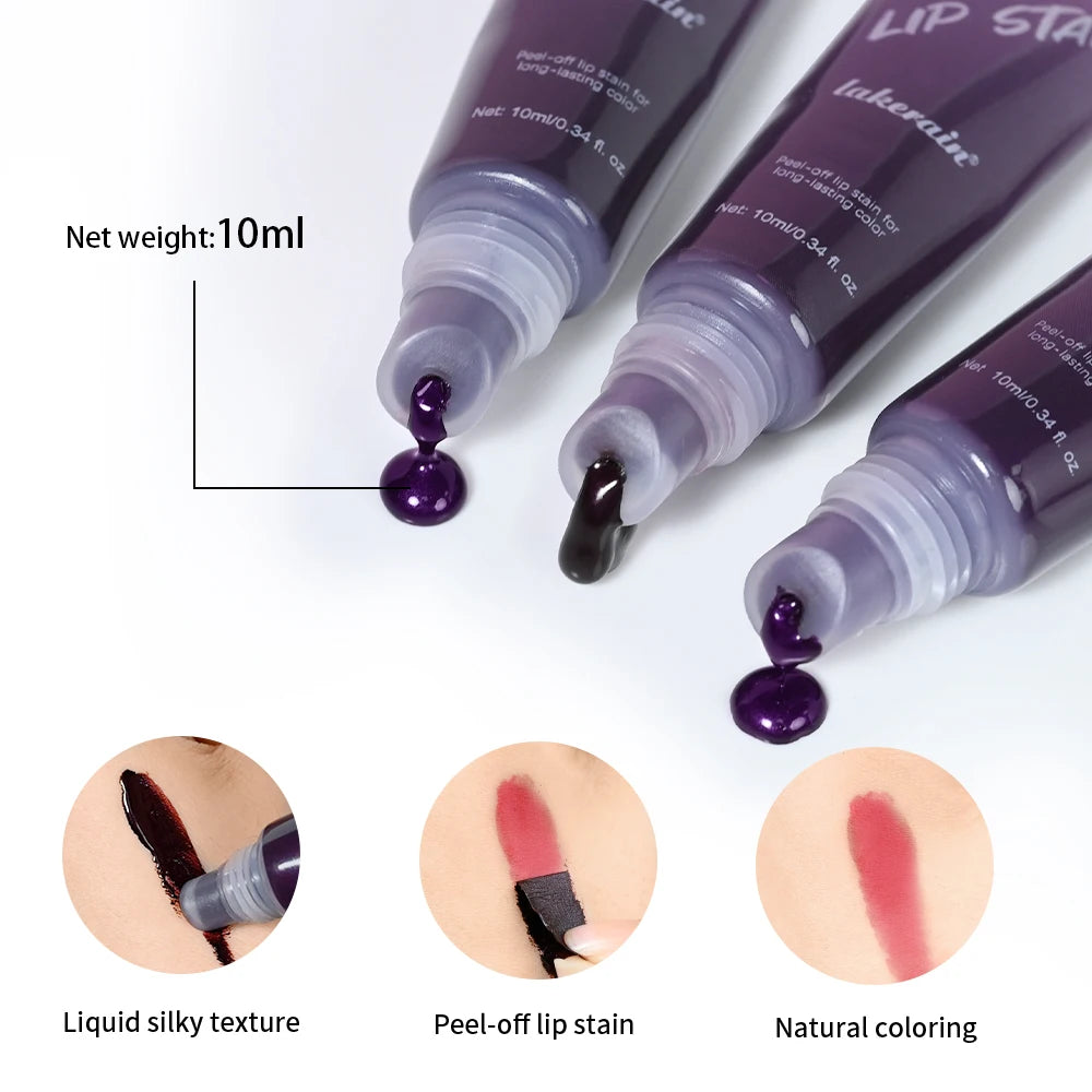 Lakerain Peel-Off Lip Stain – Waterproof Matte Lip Tint