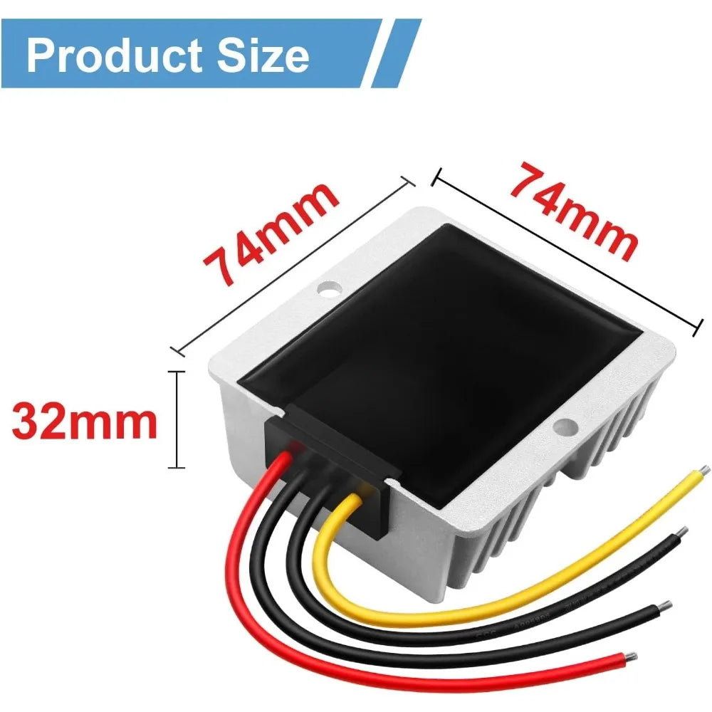 DC DC Converter Reducer 20-90v 24v 36v 48v 60v 72v to 12v DC Converter Step Down Buck Voltage Regulator for Golf Cart Car Device Oasis Select