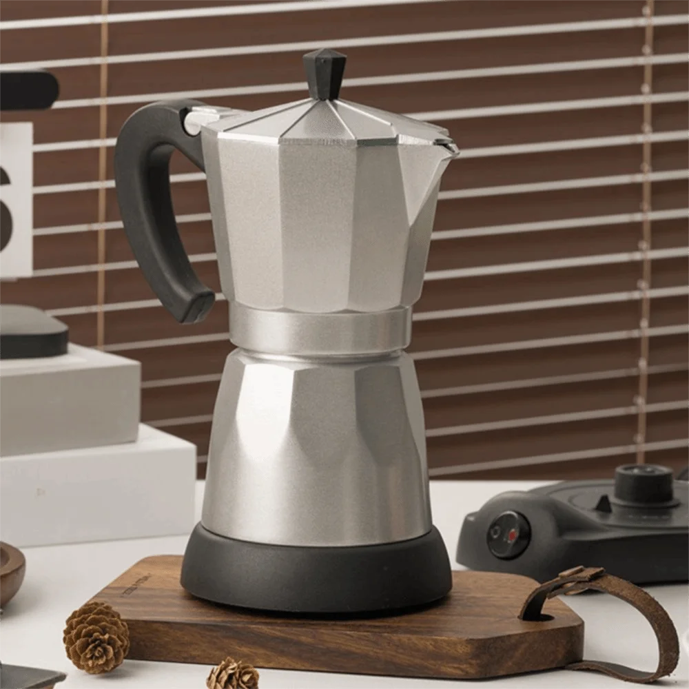 220V European plug all-aluminum Italian electric mocha coffee pot electric kettle espresso machine Oasis Select