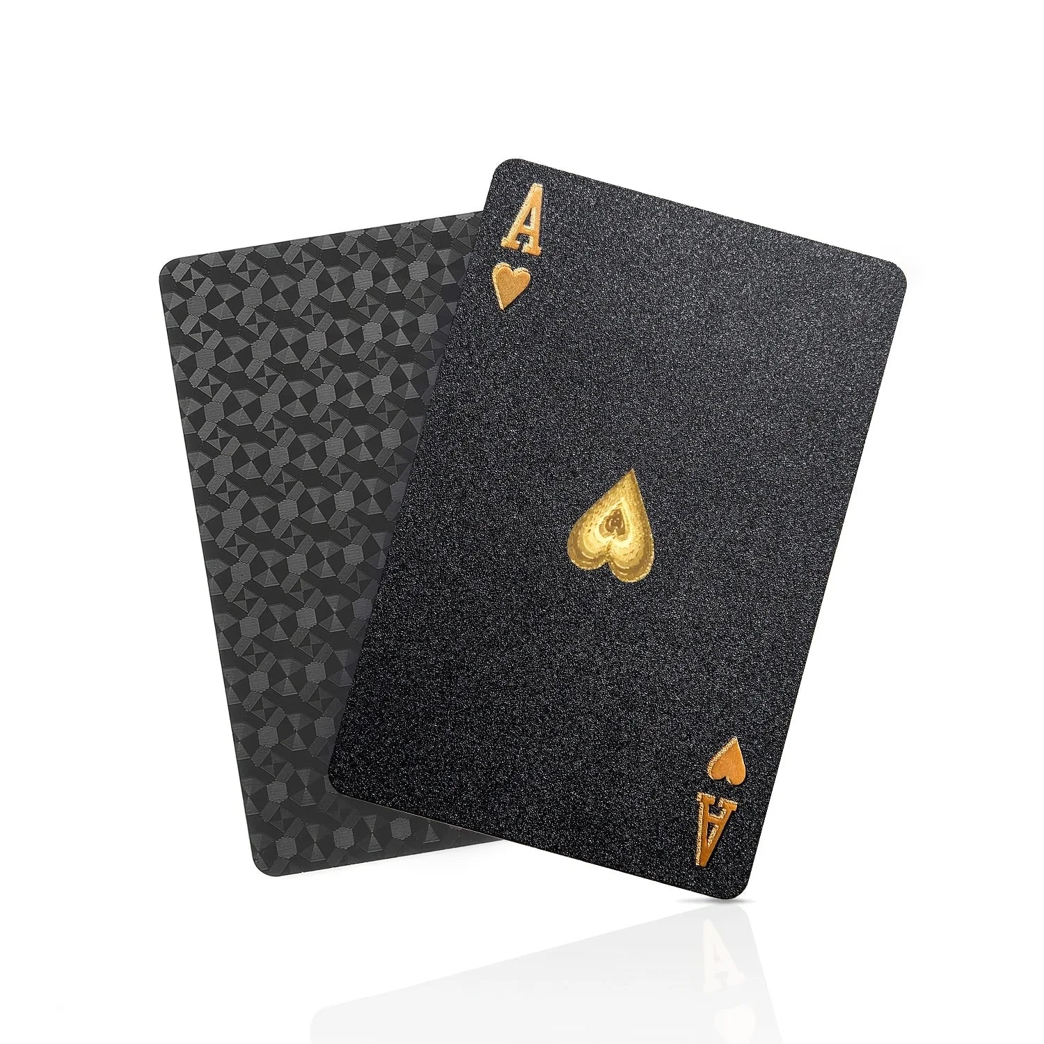1Set Decks Playing Card Waterproof Poker Cards Plastic PET Poker Card Novelty Poker Game Tools for Family Game Party Oasis Select black