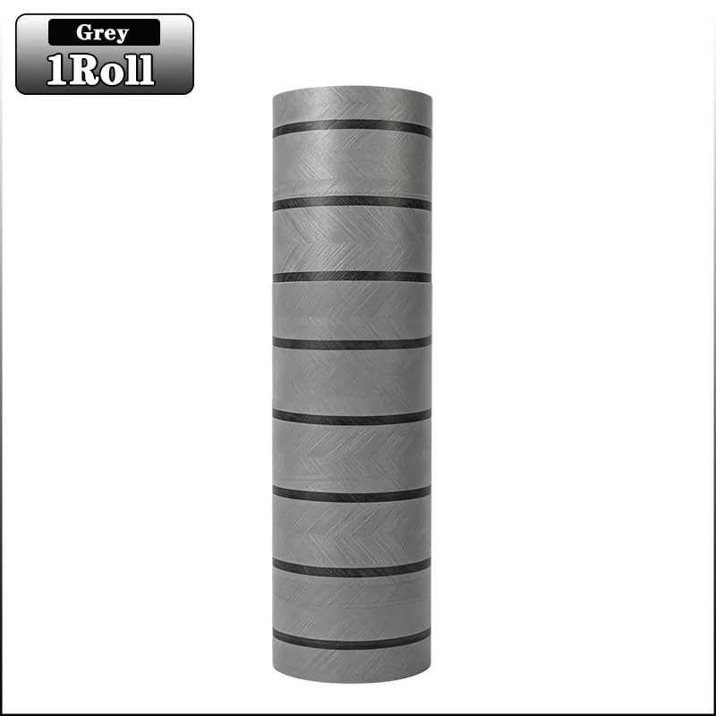 Thick Brown Grid Peel and Stick Wallpaper Faux Plaid Design Waterproof Moisture Proof for Walls Ceilings Home Decor DIY Room Oasis Select 3mx40cm Grey