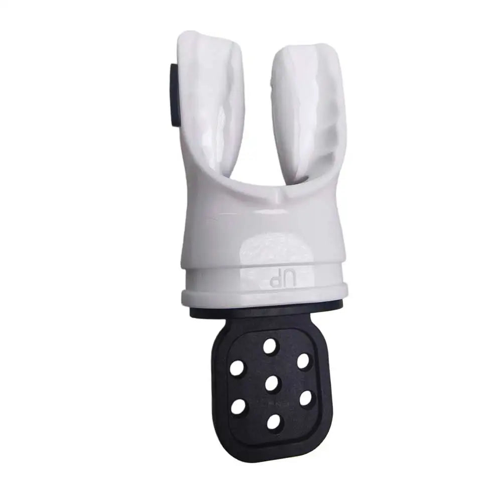 Scuba Diving Moldable Silicone Octopus Mouthpiece Replacement Bite Grip for Backup Regulator Ergonomic 2nd Stage Mouthpiece Gear Oasis Select 1pc white