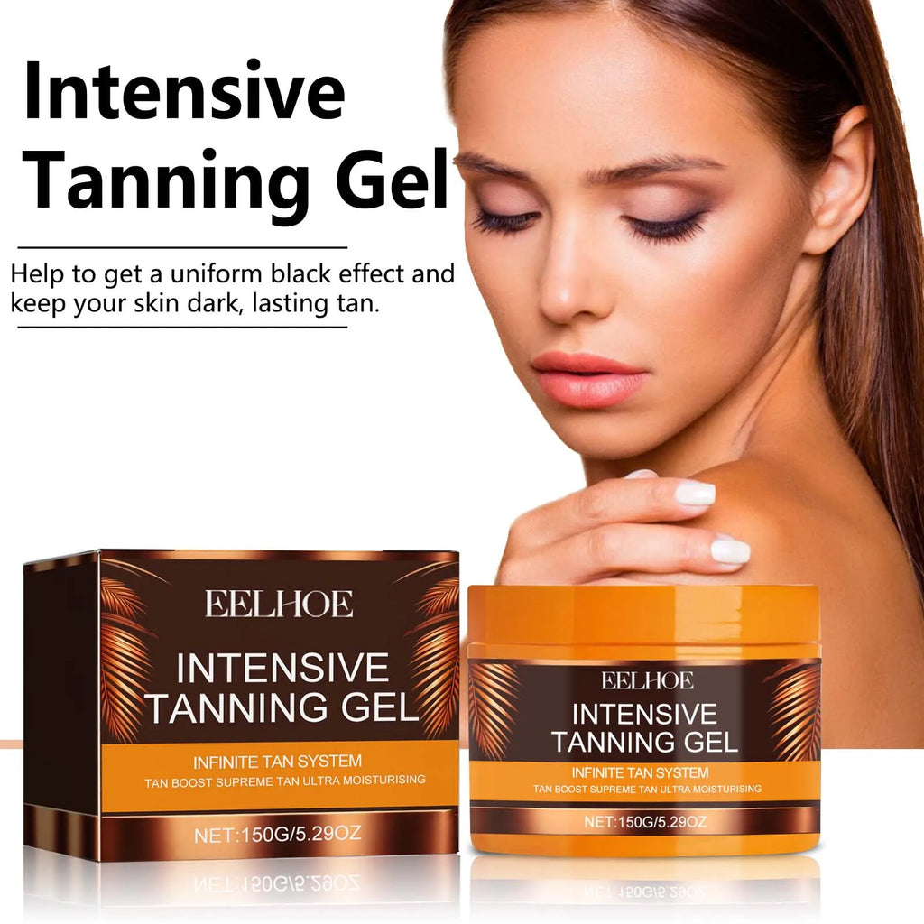 Intensive Tanning Gel Body Self Tanner Booster Sunbed Sun Bronzer Repair Nourishing Skin Coloring Sunless Fake Tan Tanning Gel Oasis Select