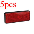Motorcycle Reflective Plate Scooter Quad Rectangle Reflective Plate Warning Reflector for Universal Yamaha Pit Dirt Bike Oasis Select 5pcs