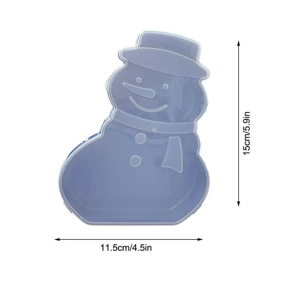 Christmas Serving Platter Snowman Tree with Lid Christmas Platters Snack Serving Tray for Cookie Candy Dessert Cheese Fruit Oasis Select B