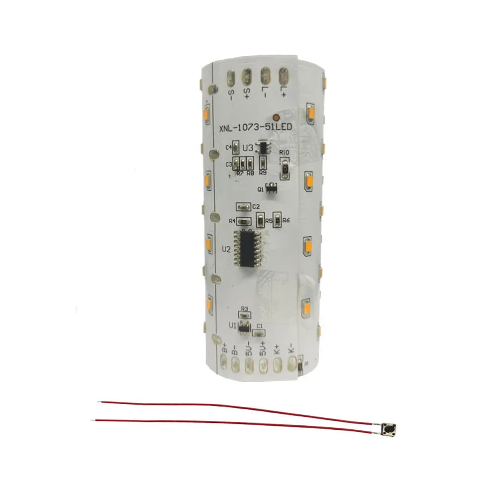 3.7V 51 LED Flame Light Circuit Board – 3 Modes Solar Candle LED Circuit Board Oasis Select
