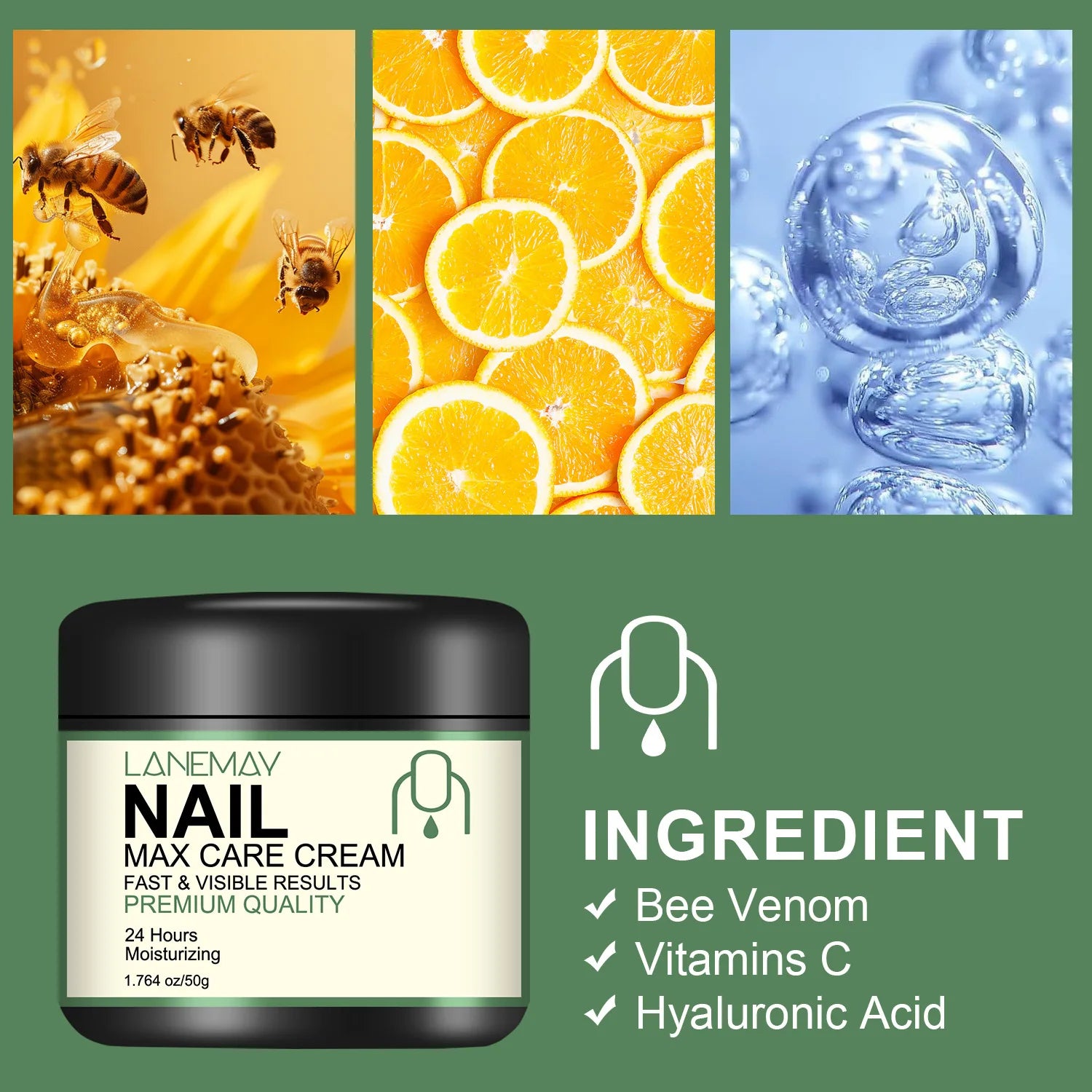 Nail Max Care Cream – Bee Venom & Vitamin C | 50g