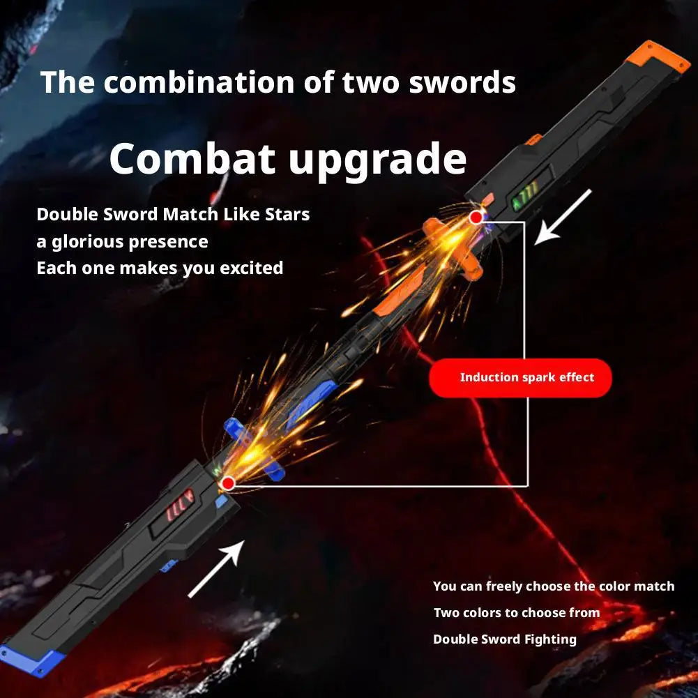 Glowing Light Sword Toy with Spark & Color-Changing Blade Light-Up Toy Sword Oasis Select