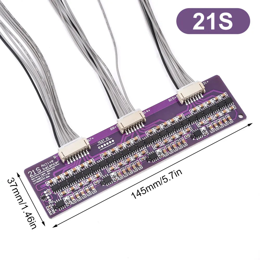 BMS 1.5A 3S 4S 5S 6S 7S 8S 13S 14S 17S 21S Li-ion Lifepo4 LTO Lithium Battery Active Equalizer Balancer Board Balance Capacitor Oasis Select 21S