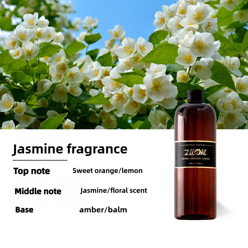 500ML Pure Plant Essential Oil Lavender and Hotel Scent Healton Shangri-La for Reed Diffuser Humidifier,Give 4Pc Diffuser Sticks Oasis Select 500ml Jasmine