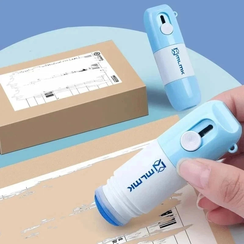 2 In 1 Thermal Paper Correction Fluid with Unboxing Knife Durable Thermal Paper Data Identity Protection Fluid Eraser Box Opener Oasis Select