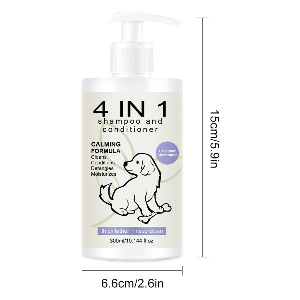 4-in-1 Pet Shampoo & Conditioner for Dogs & Cats | Anti Shed Pet Shampoo Conditioner Oasis Select