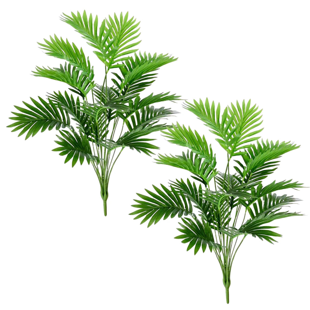 Realistic Artificial Areca Palm Tree 30 Inch Large Fake Palm Low Maintenance Indoor Outdoor Home Classroom Office Decor Oasis Select 2pcs
