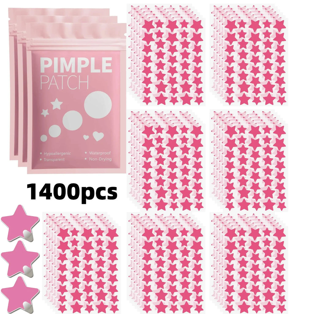 1400pcs Star Pimple Patches – Invisible Blemish Cover Stickers Pimple Patches Oasis Select 1400pcs