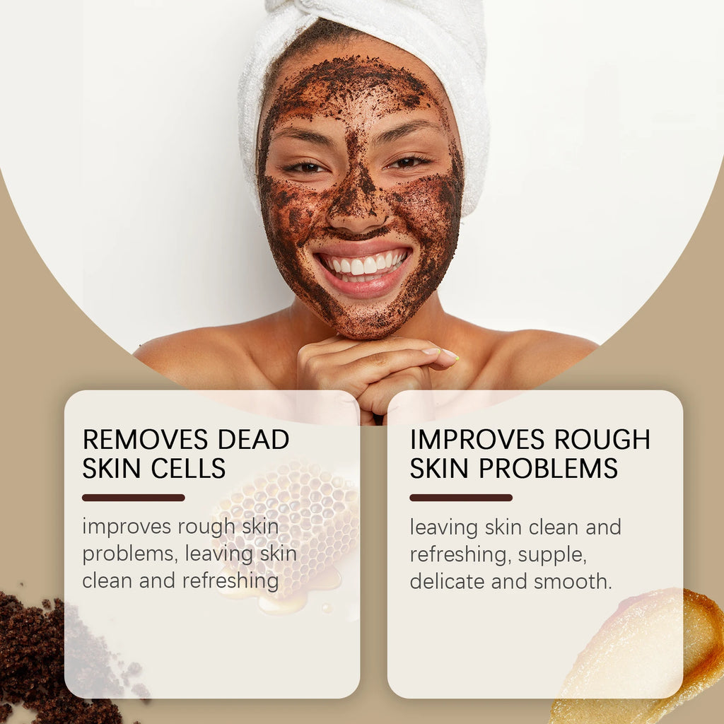 Honey Brown Sugar Face Scrub – Exfoliate, Shrink Pores & Smooth Facial Exfoliant Scrub Oasis Select