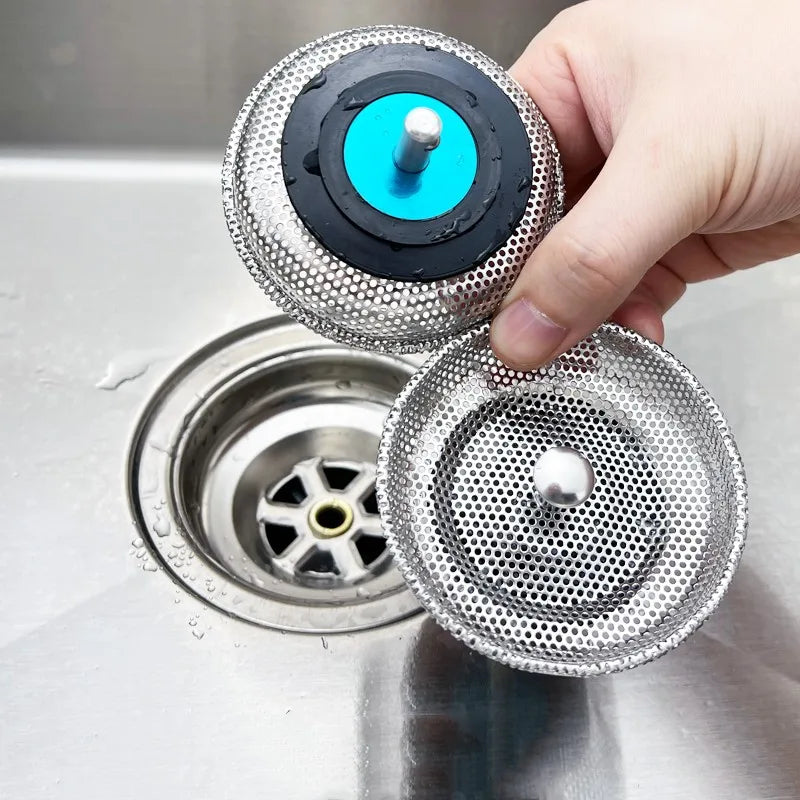 Waste Plug Sink Strainer Stainless Steel Basin Drain Filter Shower Floor Sewer Mesh Hair Catcher Kitchen Bathroom Accessories Oasis Select