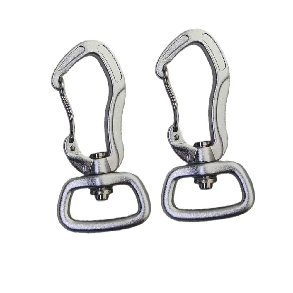 Lightweigh Outdoor Climbing Carabiner Keychain Clip for Backpacks Water Bottle Dog Leash Gear Rotatable Wiregate Hammock Hook Oasis Select Silver 2