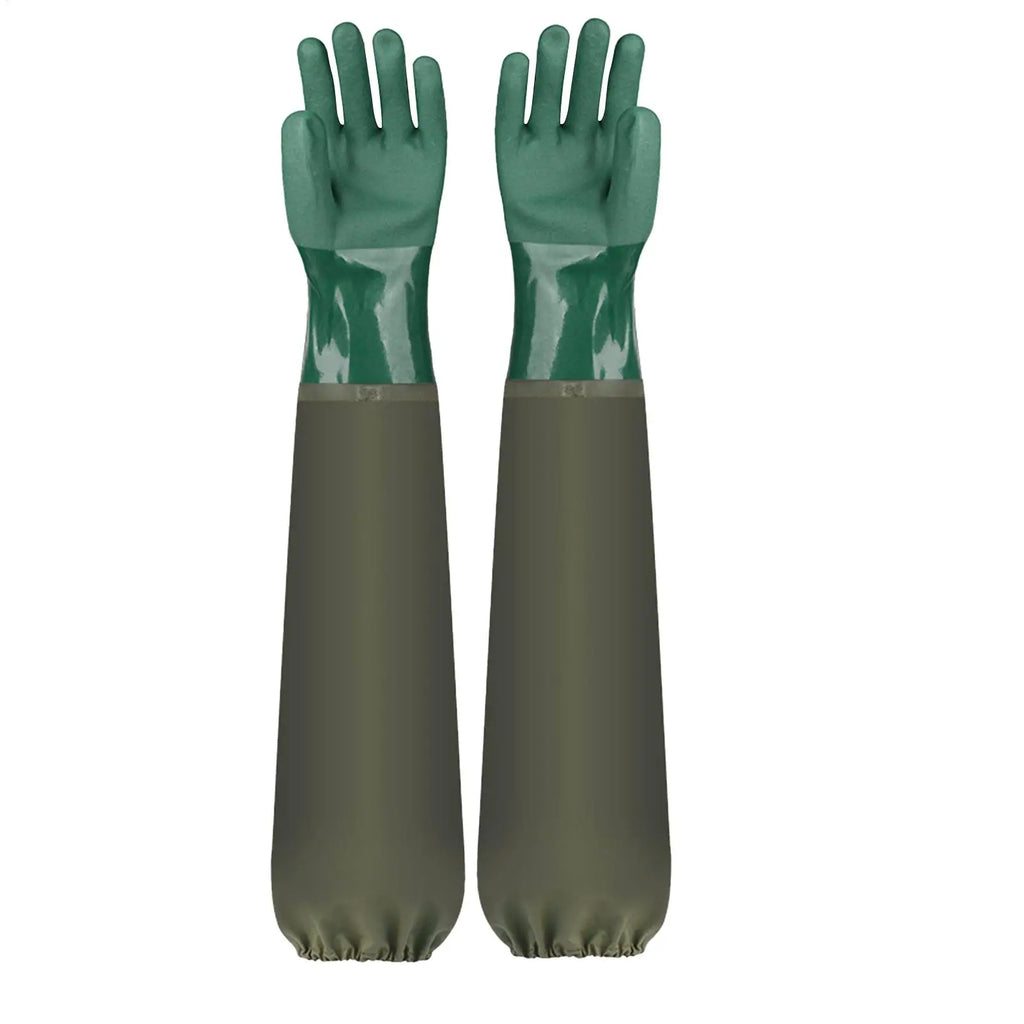 Long Rubber Cleaning Gloves – Waterproof Dishwashing & Garden