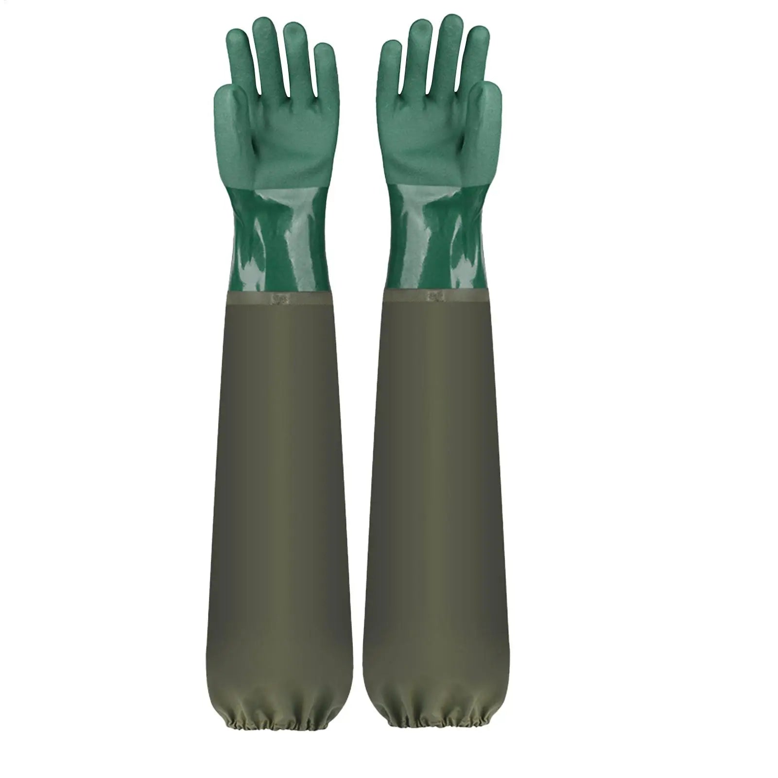 Long Rubber Cleaning Gloves – Waterproof Dishwashing & Garden