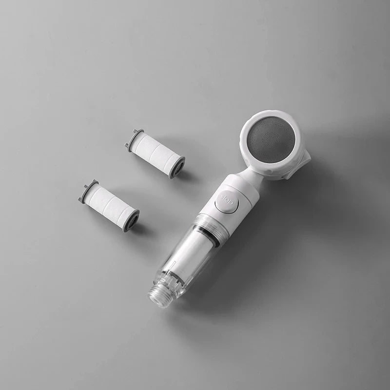 Pressurized Filter Shower Set Water Purifying and Antibacterial Nozzle Portable Shower Head for Traveling Business Trips Hotel Oasis Select
