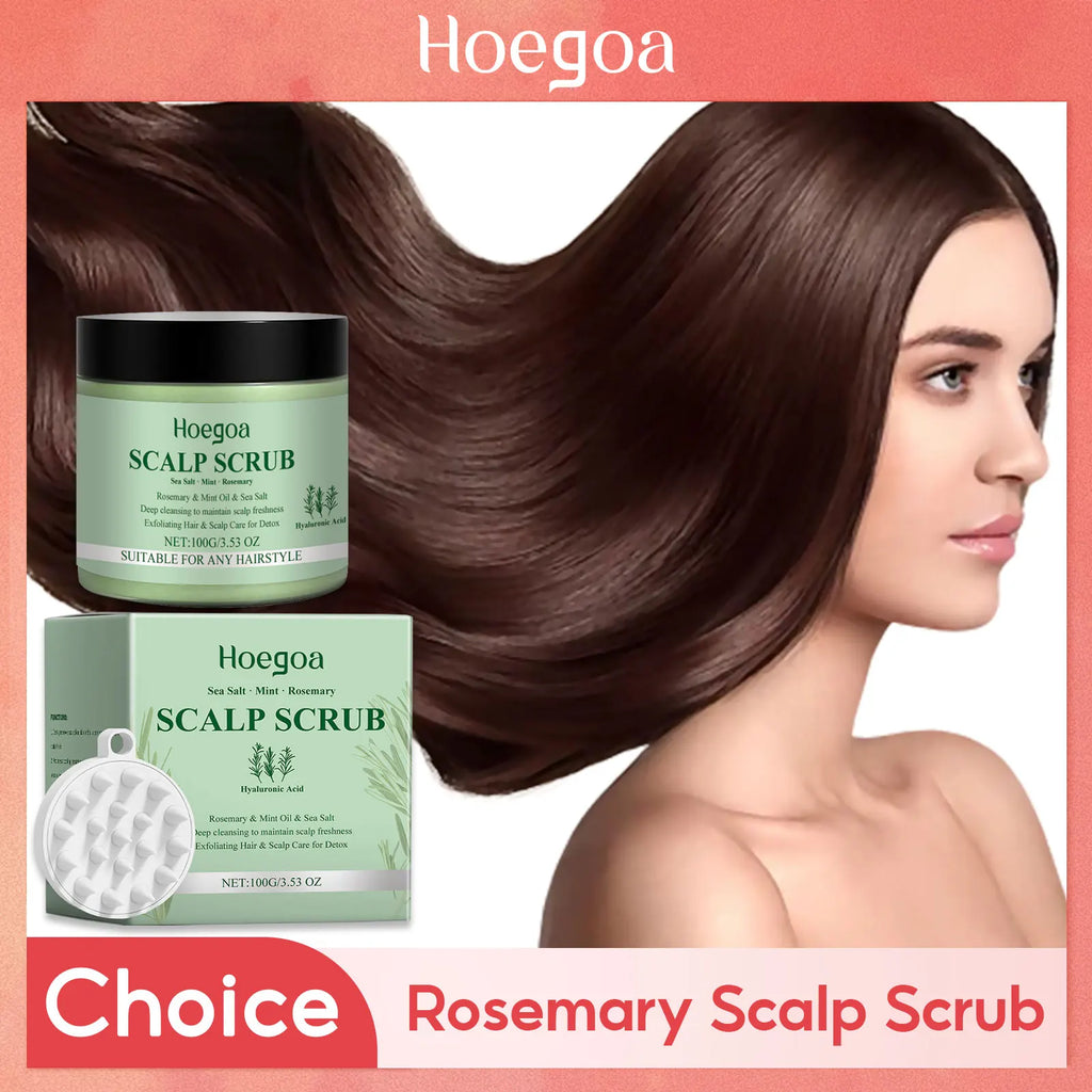 Rosemary Scalp Cleansing Scrub Refreshing Oil Control Strengthens Hair Root Deep Nourishing Reduce D-andruff Dense Hair Shampoo Oasis Select